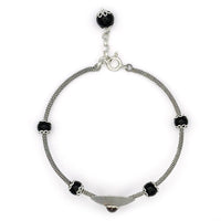 Bracciale in Filigrana Sarda a Tubicino con Corbula e Granato La Grotta dei Preziosi